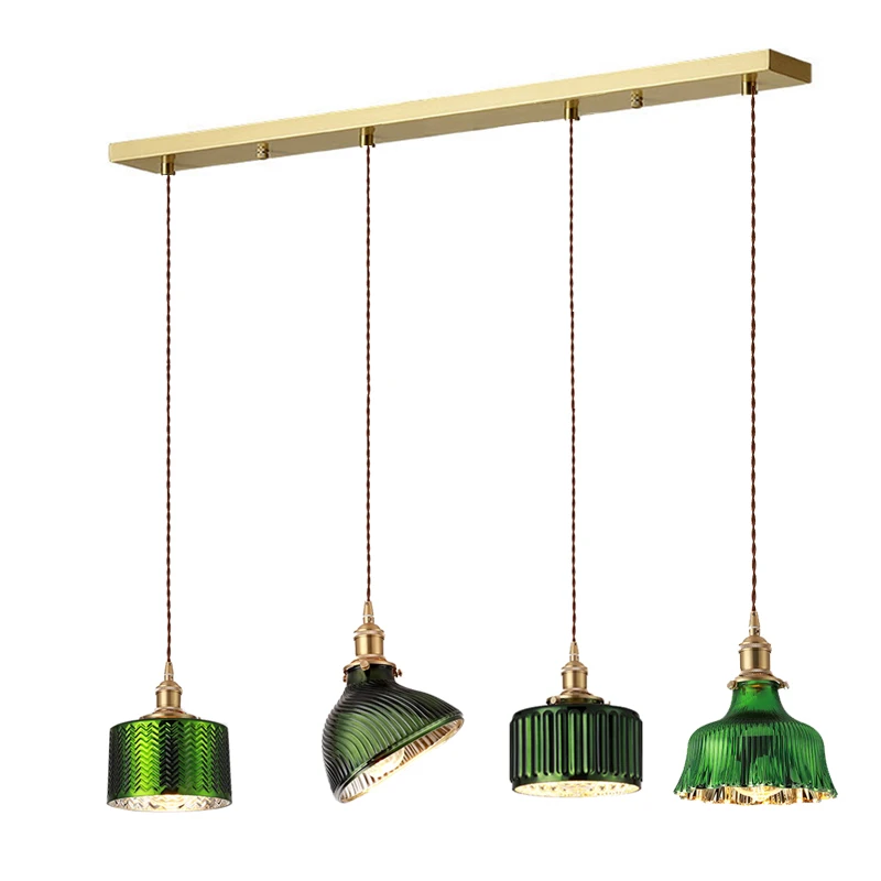 ثريا زجاجية يابانية بسيطة، إضاءة زخرفية مبتكرة، مص...