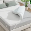 Memory Foam Mattress Topper - 3 Inch Gel Mattress Pad for Pressure Relief,Premium Soft Cooling Sleep Bed topper, Non-Slip Design 1