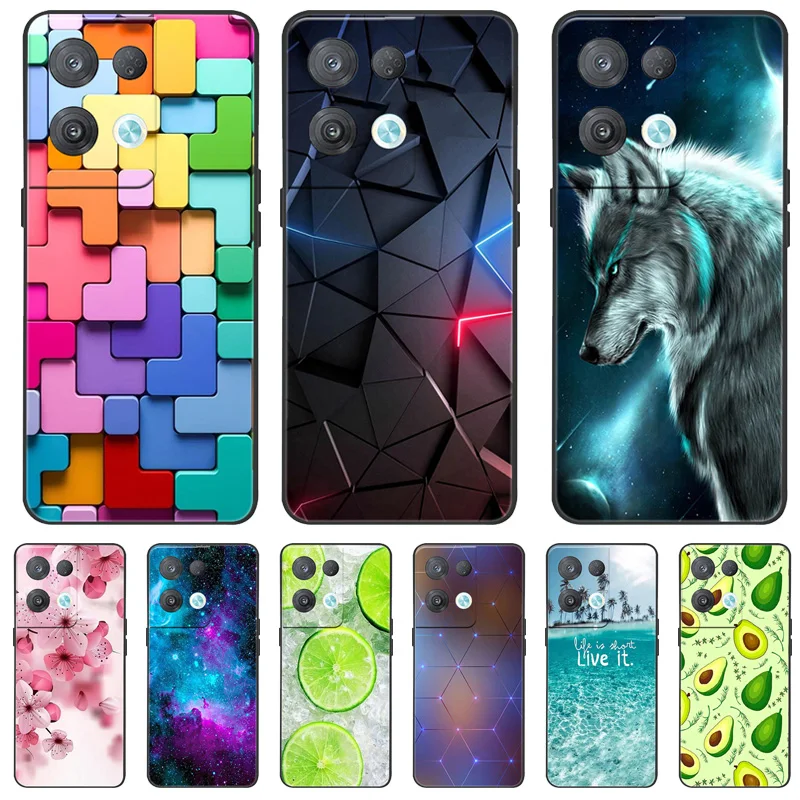 

For OPPO Reno 8 Reno8 5G Case Black Silicone Soft Back Cover Case For OPPO Reno8 Reno 8 Pro Plus Phone Case 8 Pro+ Funda Coque