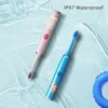 Sonic Children Electric Toothbrush Rechargeable Colorful Cartoon Brush For Kids Automatic IPX7 Waterproof With Replacement Head 4