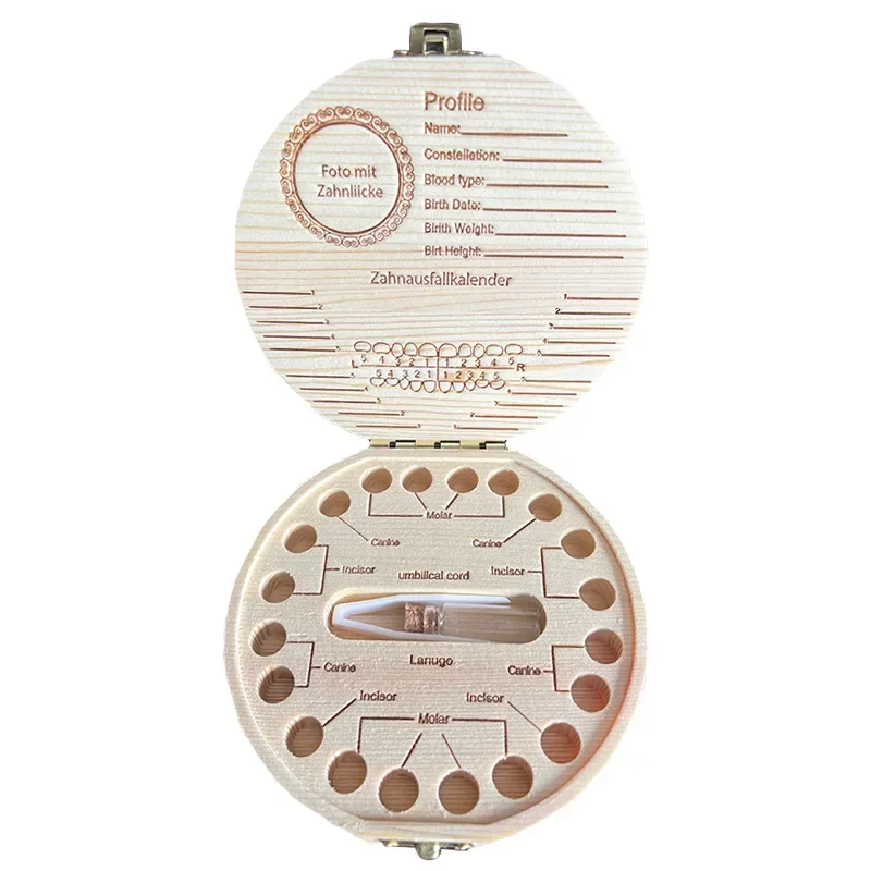 어린이 가슴 치아 상자, 아기 태아 모발 수집, 가슴 치아 보존 기념 상자 