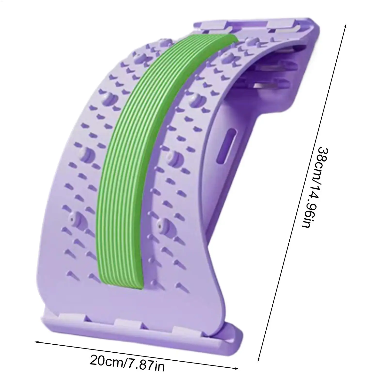 Back Massager stretcher 3-level adjustable Lumbar Support Relaxation Spine Pain Relief scoliosis back massager Corrects Waist