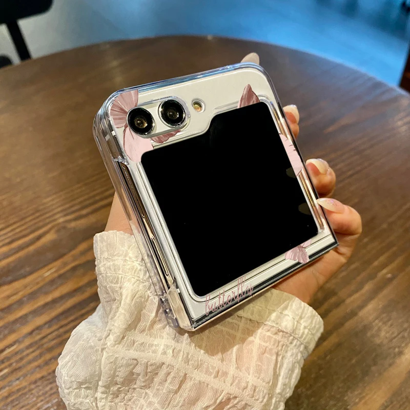 Transparente Handyhülle Mit Schmetterling Für Samsung Galaxy Z Flip_voghion.com