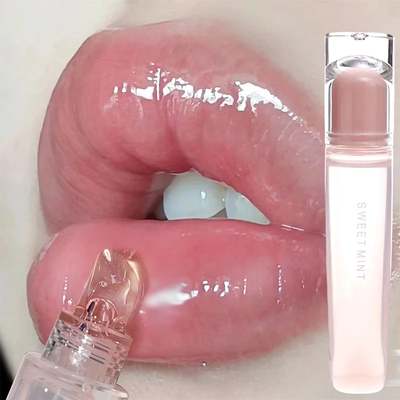 Plumping Jelly Lip Gloss Lasting Moisturizing Transparent Lip Oil Lip Gloss