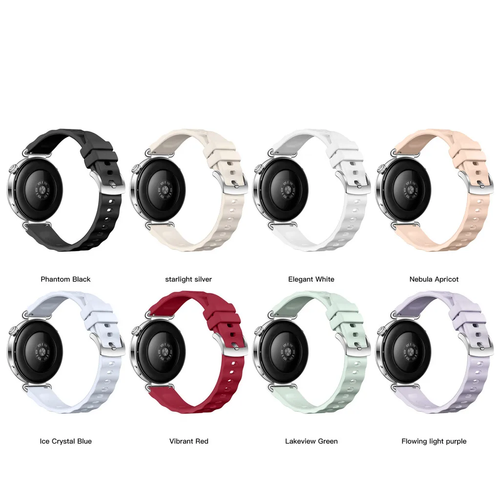 18mm Soft Sport Silicone Strap Wristband Bracelet