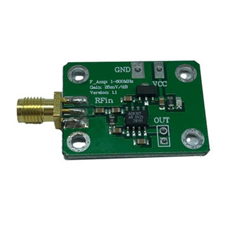 RF Power Meter AD8307 RF Power Meter Logarithmic Detector Power Detection 1-600MHz RF Detector Meter