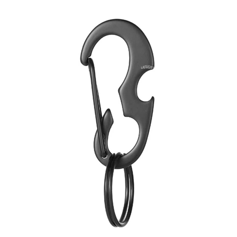 CarabinerClipKeychainHookAntiTheftOutdoorCampingHikingBackpack