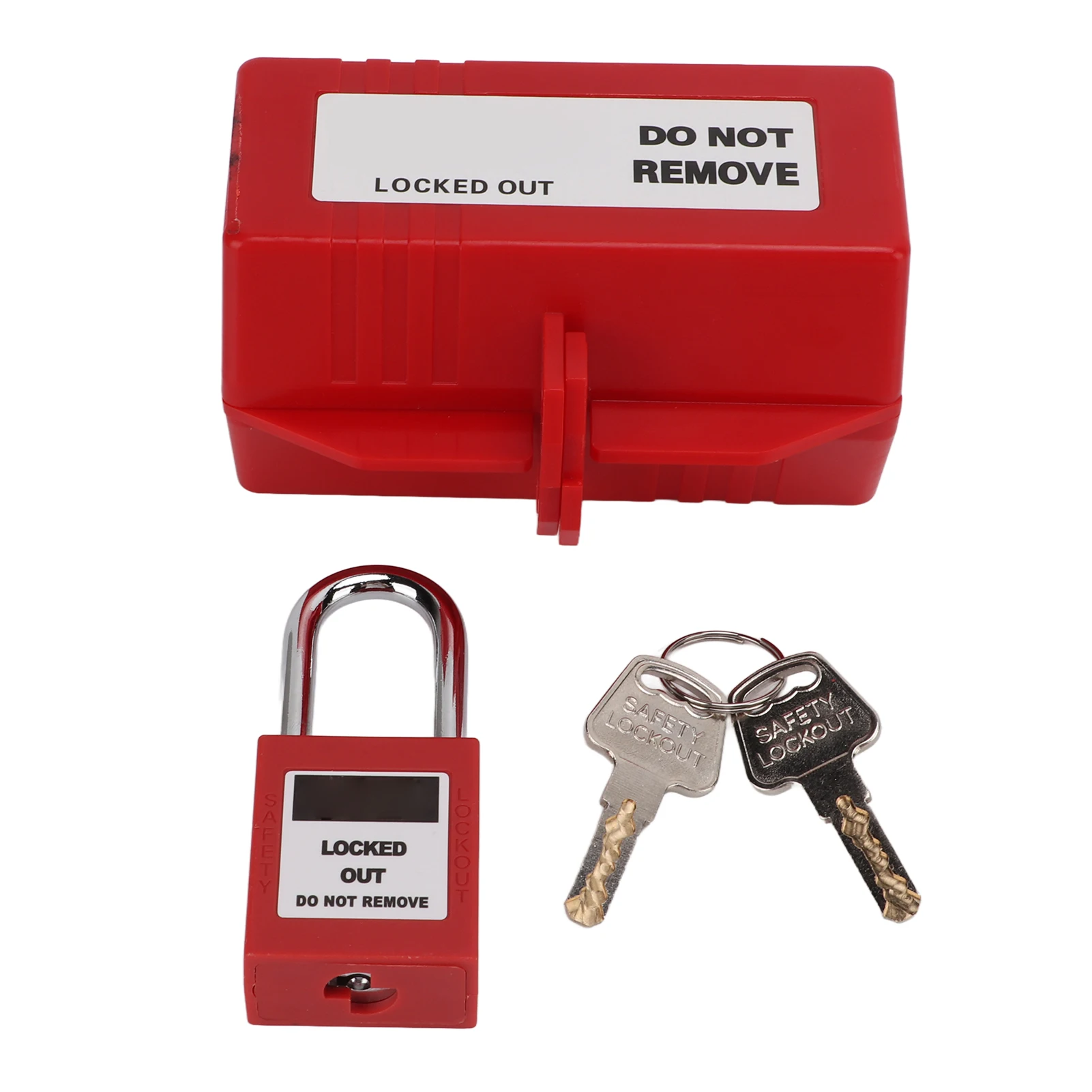 100‑220V Electrical Plug Lockout Device with 38mm Padlock Key for Industrial Chemical Electric Power Electrical Plug Lockout