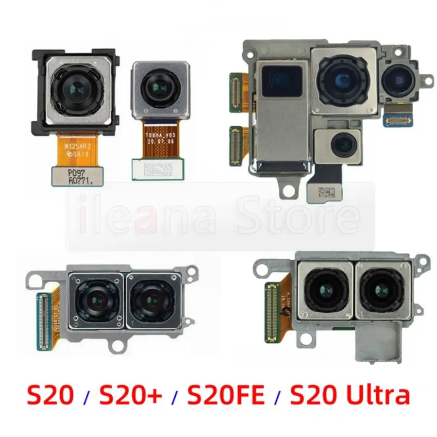 

Оригинальная основная Передняя камера для Samsung Galaxy S20 Plus Ultra FE S20FE G981n G986n G988n G781n задняя камера с гибким кабелем