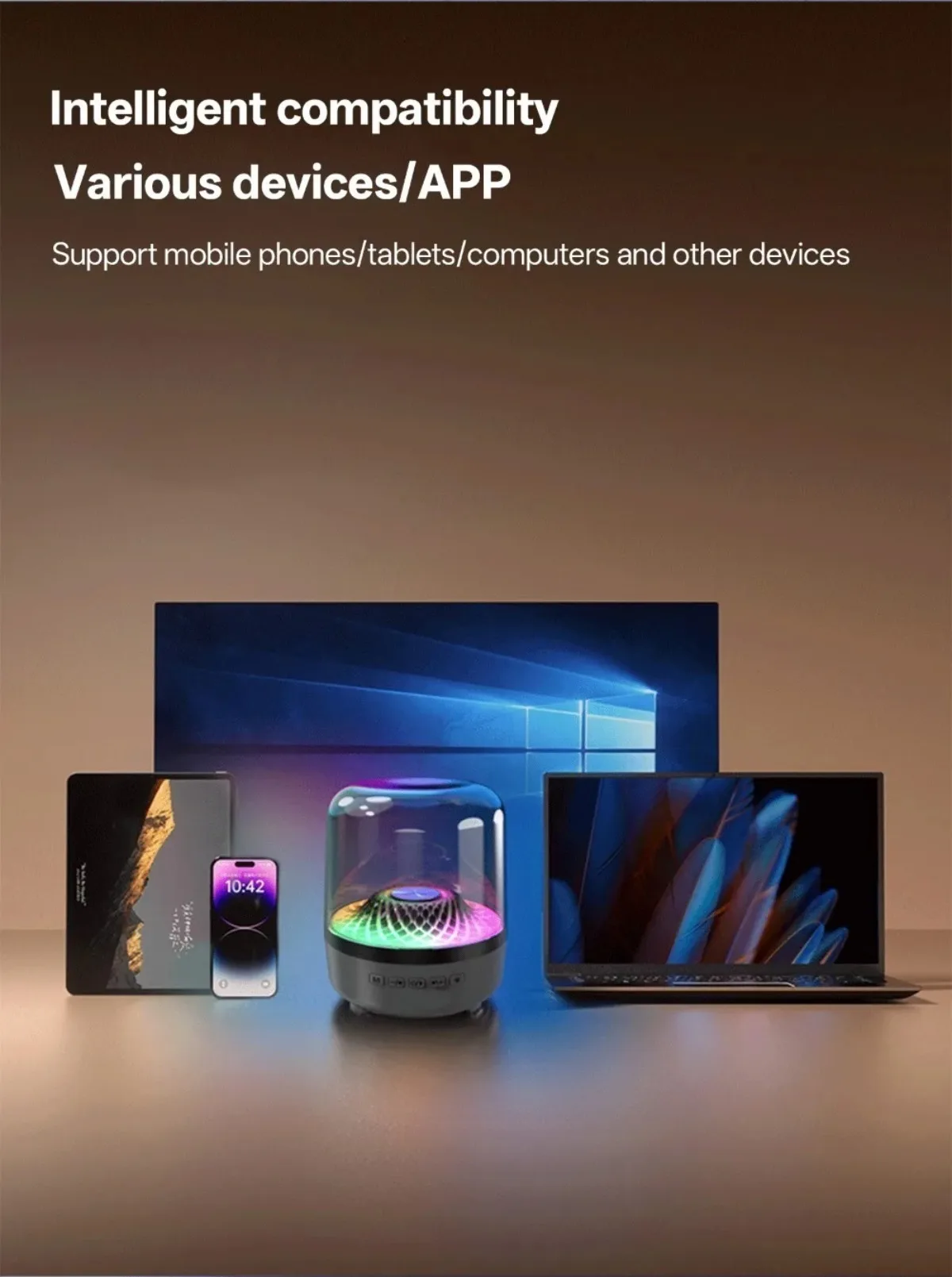 Wireless Bluetooth Smart Speaker With Deep Bass And Tws Surround_voghion.com