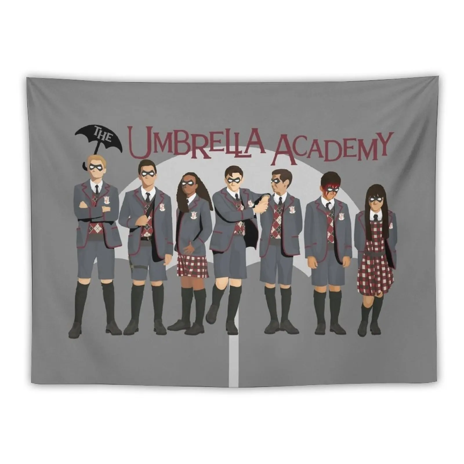 Nuovo The Umbrella Academy Group Arazzo Nordic Home Decor Wall Hanging Decorazione Esterna Decorazione Camera Da Letto