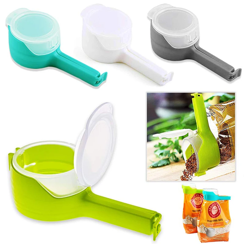 Multifunctional Sealing Clip Food Preservation Sealing Clip Tea Moisture-Proof Discharge Mouth Plastic Bag Clip Snack Sealing