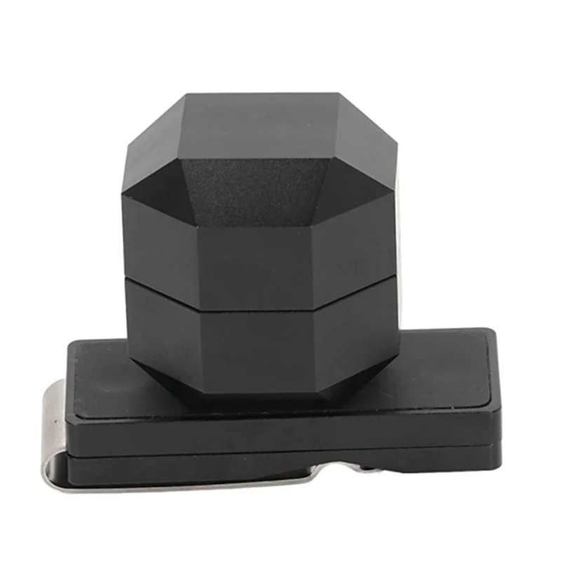 

Pool Cues Chalk Box With Clip,2 Layers Octagonal Billiard Pool Cue Chalk Holder Universal For Billiard Supplies