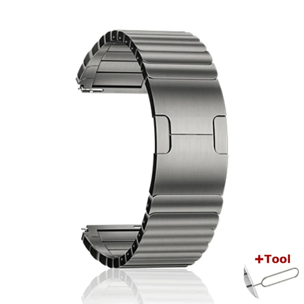 Sleek Stainless Steel 22mm Bracelet