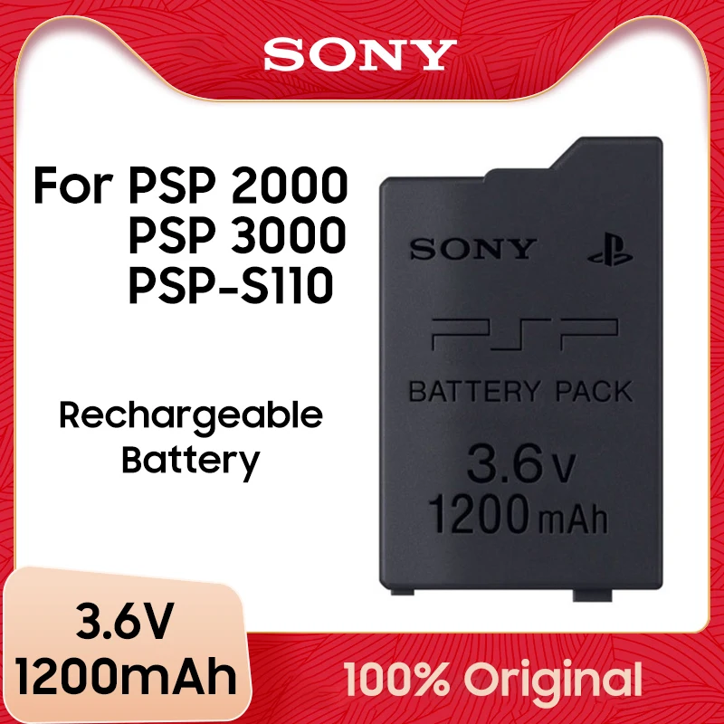 소니 PSP2000 PSP3000 PSP 2000 3000 PSP S110 플레이스테이션용 배터리, 휴대용 게임패드, 소니