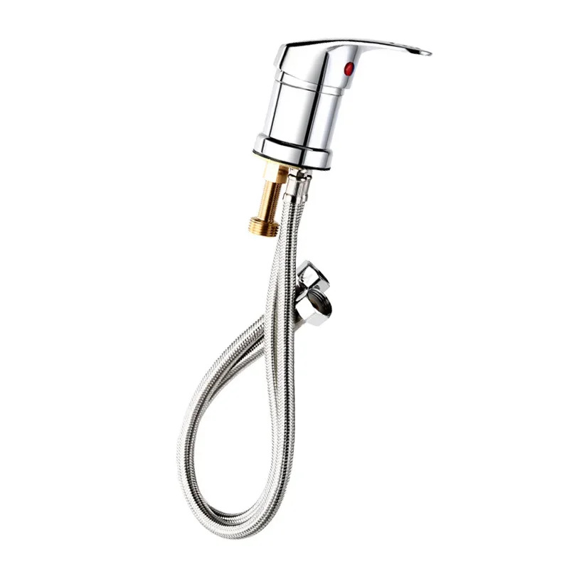 

Смеситель для шампуня для парикмахерской Barbershop, медный кран для ванной комнаты, горячий и холодный смеситель