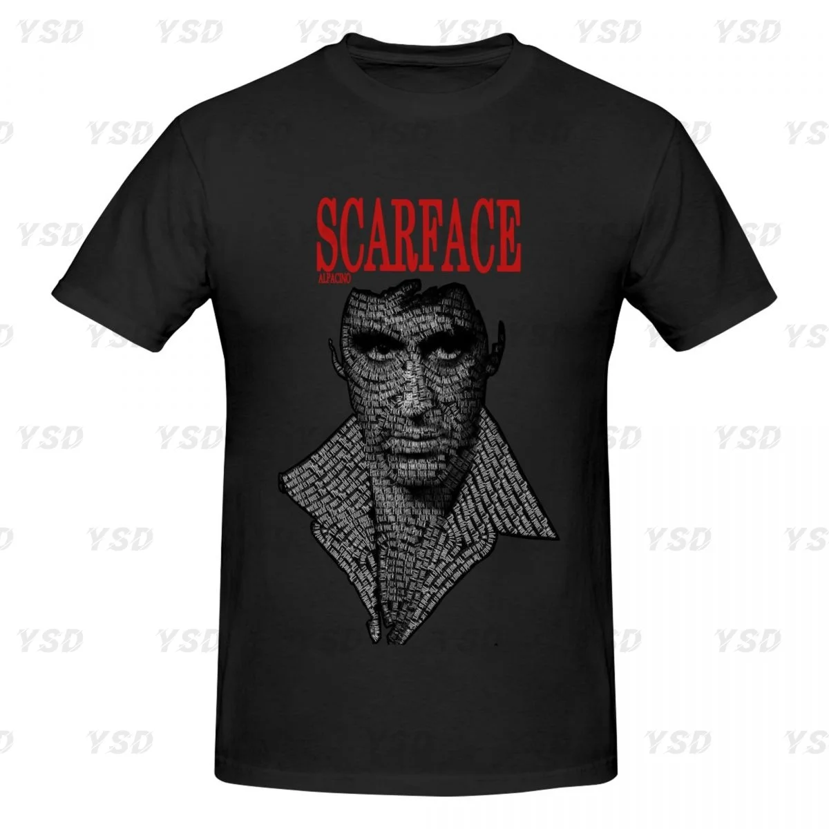 

Movie Scarface Tony Montana Graphics Men's tight fitting sports T-shirt,Gym Sportswear,Oversized T shirt