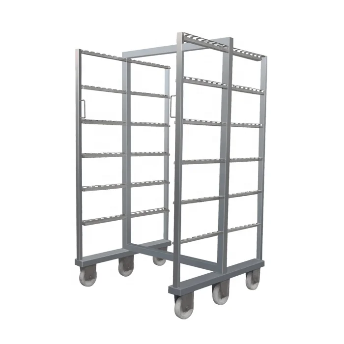 

Stainless Steel Meat Hook Trolley Meat Trolley Sausage Trolley with Holding 250kg