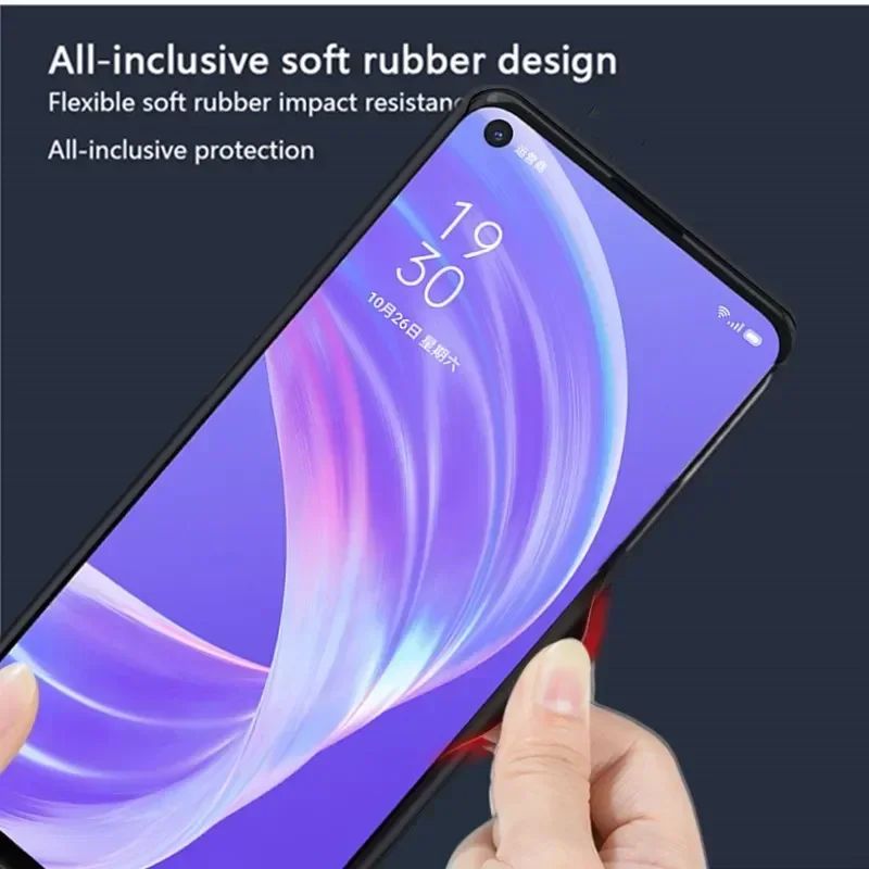 OPPO Find X3 프로 네오 보조배터리 배터리 충전기 케이스, 휴대용 실크 충격 방지 외장 배터리 충전 커버