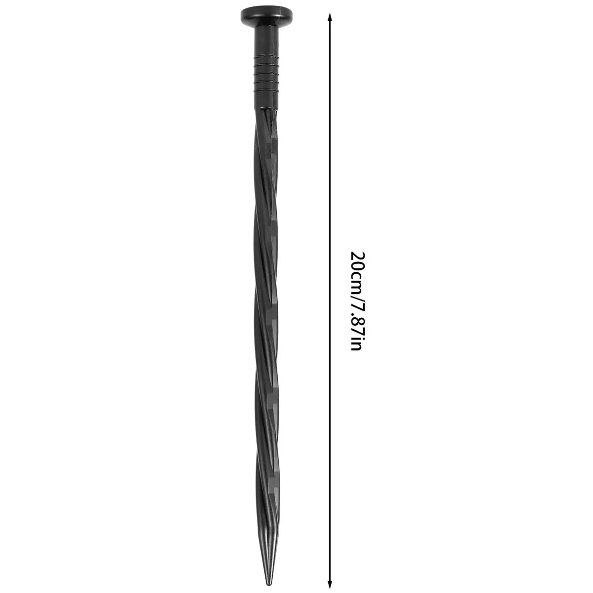 Plastic Garden Anchor Stakes Lawn Edging Nail Tent Landscape Anchoring Spike Spiral Weed Barriers Turf Tent Anchoring Pegs garden staples plant stakes