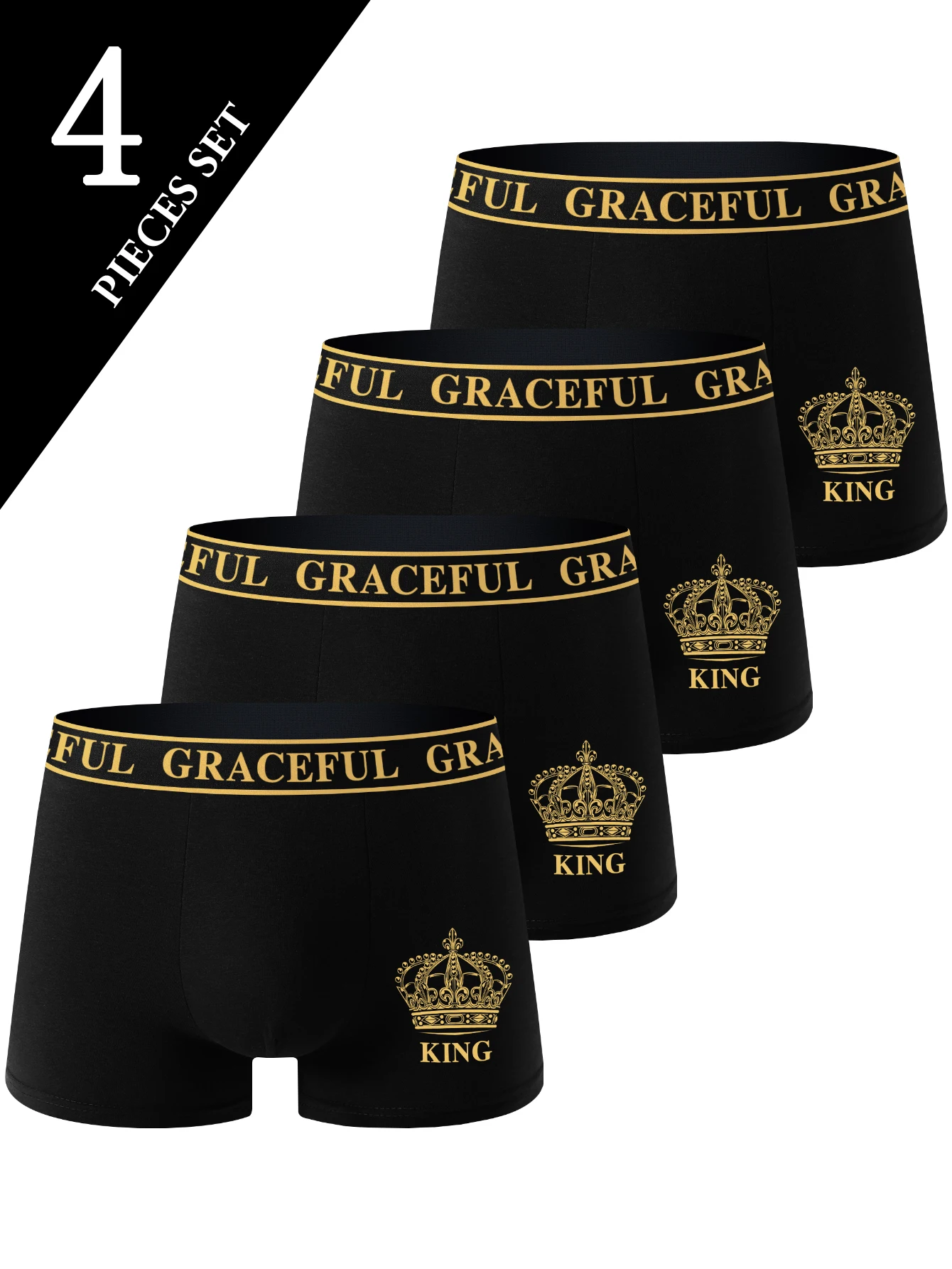 4 قطعة ملابس داخلية للرجال لينة مريحة صحية الرجال سراويل داخلية للرجال المألوف مثير الرجال الملاكمين السراويل اللياقة البدنية غير رسمية الرجال السراويل