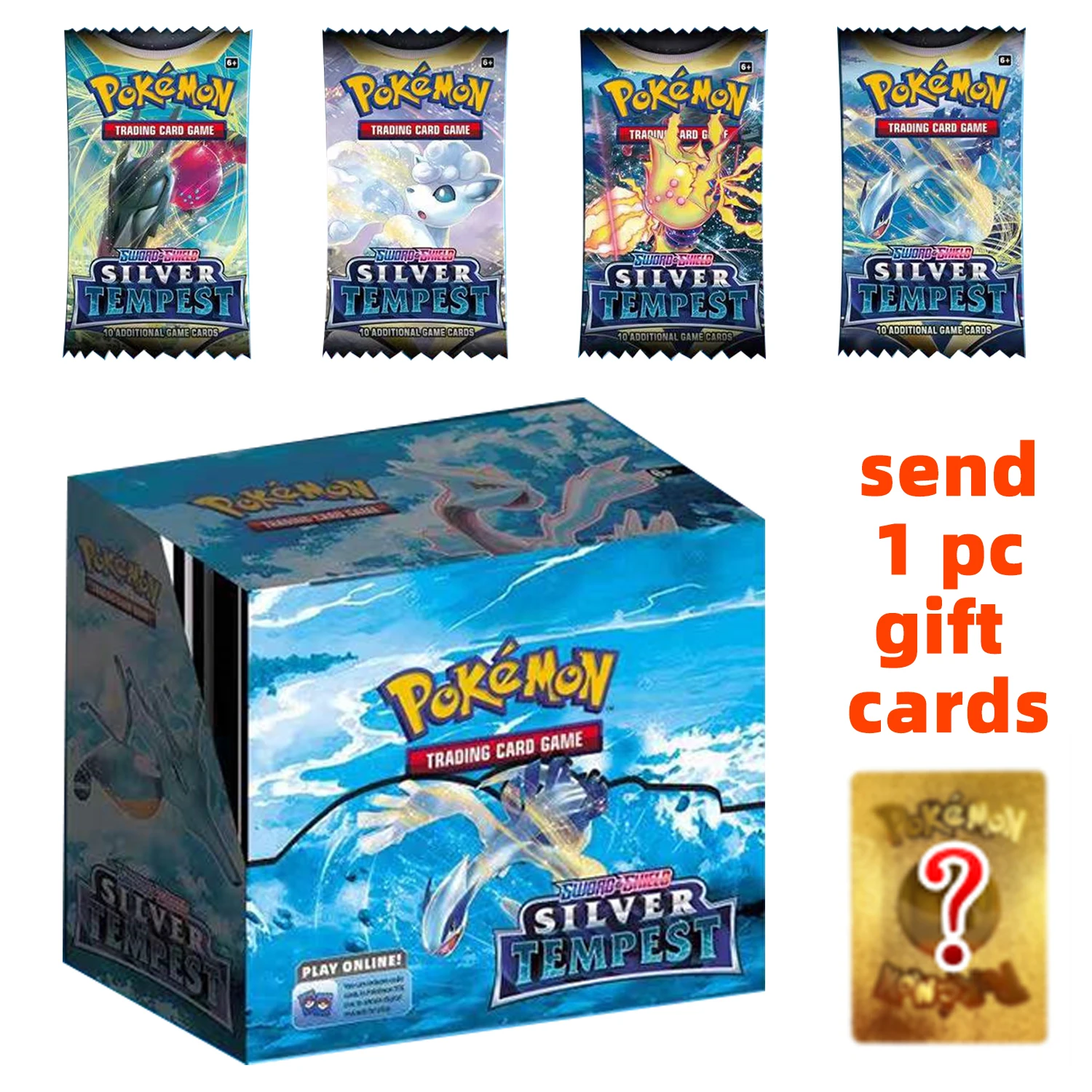 Pokemon Silver Tempest Booster Box Pokemon TCG Silver Tempest Booster Box   36 Packs Factory Sealed, 360 Cards, Sword & Shield Series, 2022 Factory  Sealed Pokemon Cards