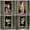 Japanese Style Geisha Door Curtain Ladies Kitchen Bedroom Bathroom Izakaya Wind and Moon Place Partition Half Curtain Decoration 1
