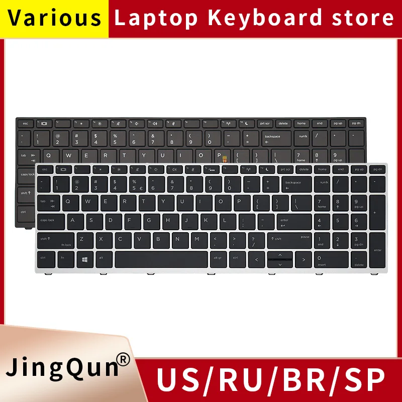 Teclado Portátil dos Eua para hp Probook Novo Eua 450 g5 455 g5 470 g5 650 g4 650 g5 Inglês