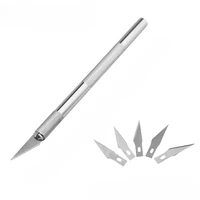 Metal Pen Knife Set Carving Engraving Cutter Non Slip Safety Handle for Craft Sculpture Precision Paper Cut DIY Handicraft Tools 2