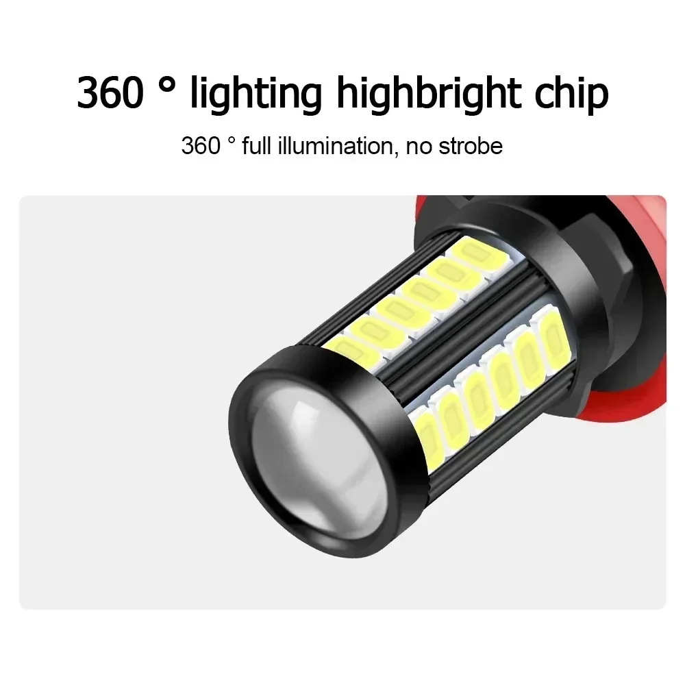 LED Fog Light 2PCS Led Lamp H7 9005 HB3 9006 HB4 H9 H8 H16 PSX24W PSX26W P13W White Ice Blue Fog Light Bulb Daytime Running Lights Fog Lamps