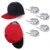 5/8pcs Adhesive Hat Racks for Wall-Minimalist Baseball Caps Hooks Organizer Design Cap Capers Holder Wall Mount for Closet/Door 8