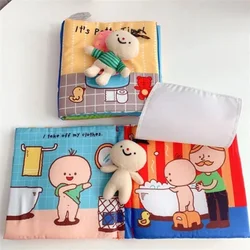Montessori Baby Book Life Skills Learning Baby Cloth Book Soft Baby Quiet Book Educational Baby Toys 1 2 3 Years