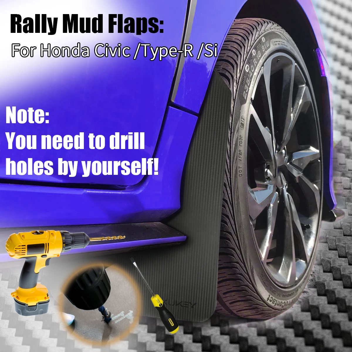 ラリー泥フラップホンダシビックタイプ r タイプ r タイプ-s mugen si