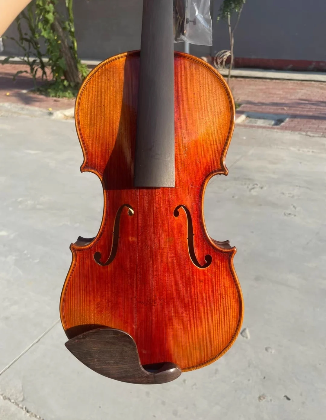 Strong tone！Handmade single-board violin 4/4 Deep Red Dragon Bone Blood Stradivarius 바이올린 كمان vionlin musical instrument violin