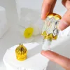 3/6ml Luxury Style Golden Refillable Perfume Bottles Glass Roll-on Essential Oil Bottle Empty Cosmetics Sample Test Container 2