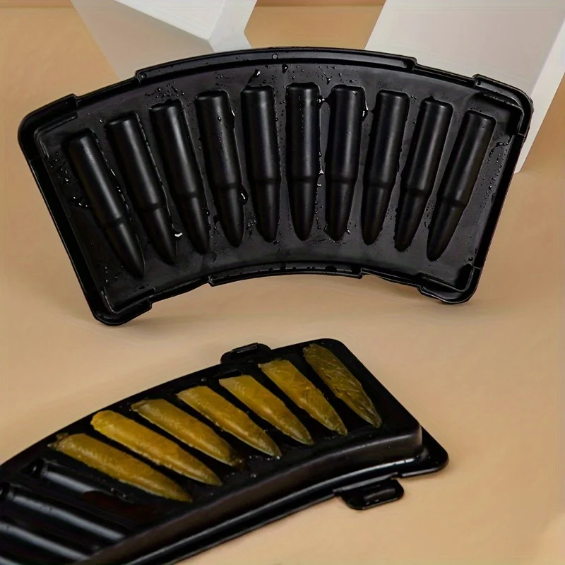Summer Pool Party Ice Cube Mold Easy Release Buckle Three-dimensional Bullet Ice Tray- Perfect for Making Ice, Ice Boxes