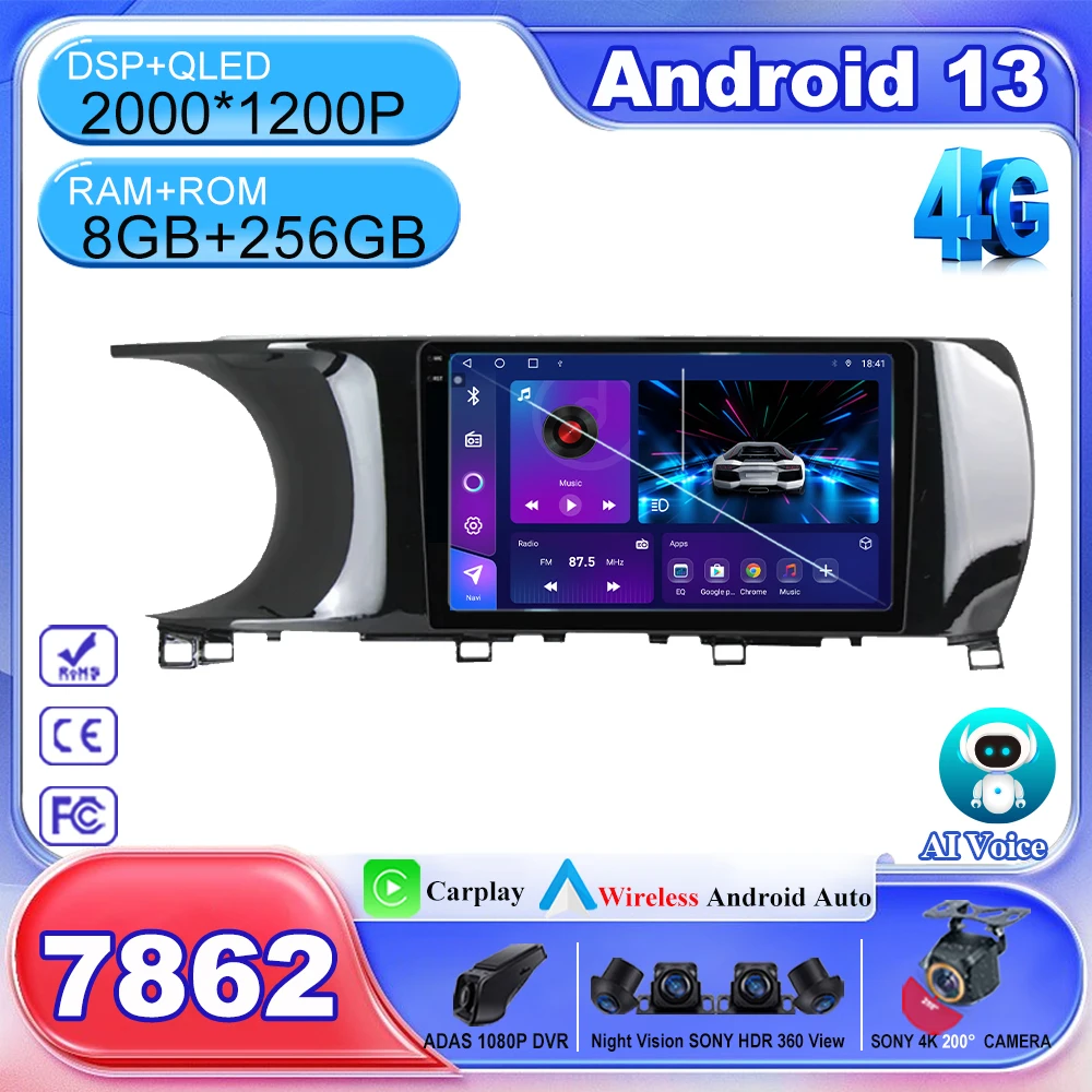 

Carplay For Kia K5 3 III 2020-2021 Android 13 Auto Radio Multimedia Video Player GPS Navigation High-performance CPU No 2din DVD