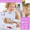 1pcs Portable Electric Sewing Machine Pro With 12 Stitches Patterns,  Multifunctional Home Sewing Machine Parents sewing tools 1