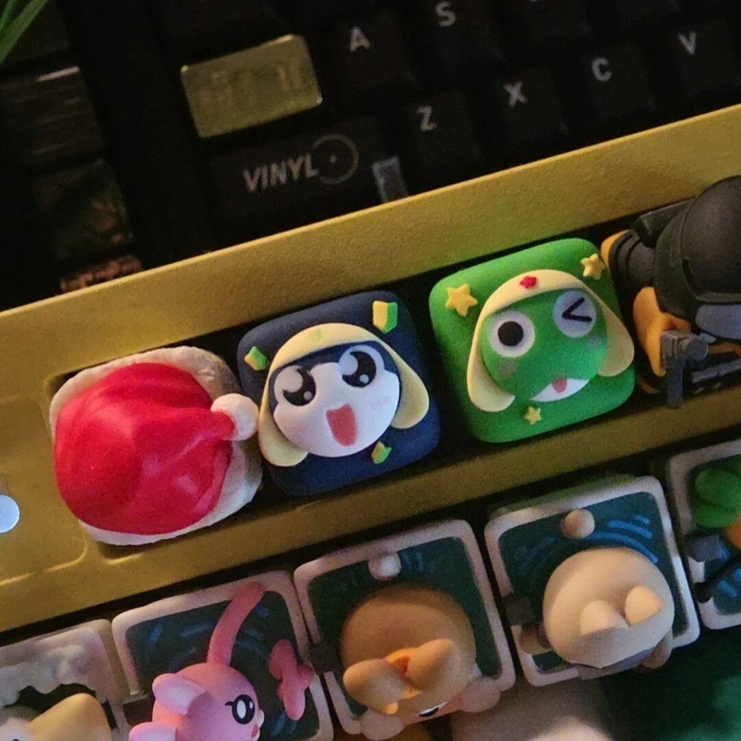 Lobo Keycap Keroro 프라이빗 시리즈 키캡 교체 Esc 귀여운 기발한 수지 장식 기계식 키보드 게임 매니아를 위한 선물