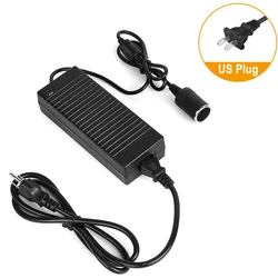 Universal AC to DC Power Converter with 12V Car Adapter Socket, 180W 15A Power Supply (US plug)