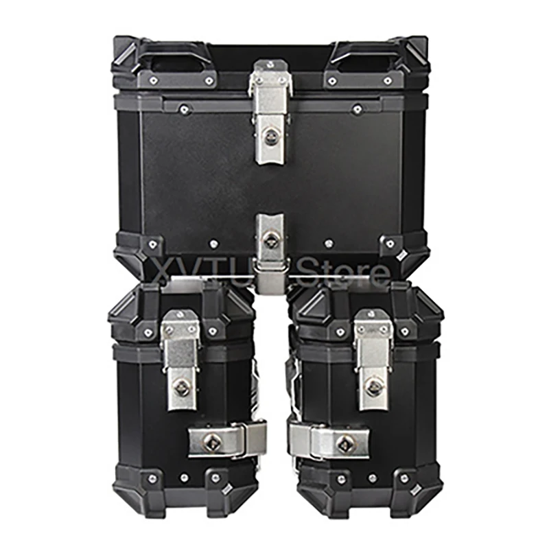 Motorcycle Side Containers Universal motorcycle aluminum 45L 36L 18L side box PG-1 anti fall side ...