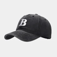 Cotton Letter B  Embroidery Casquette Baseball Cap Adjustable Outdoor Snapback Hats for Men and Women 20 2