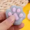 Mini Cat Paw Squeeze Toy Silicone Pinch Decompression Toy Plush TPR Fidget Sensory Toys For Kids Adults Gift 2