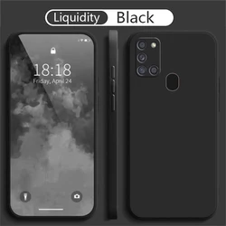 Shockproof Liquid Silicone Soft Back Cover Housing Mobile Phone Case - M22 (Black)