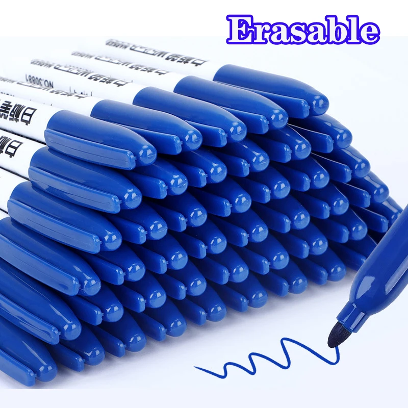 10PCSColorful Marker Whiteboard Pen Black White Markers School Supplies Children's Drawing Pen Escola Office