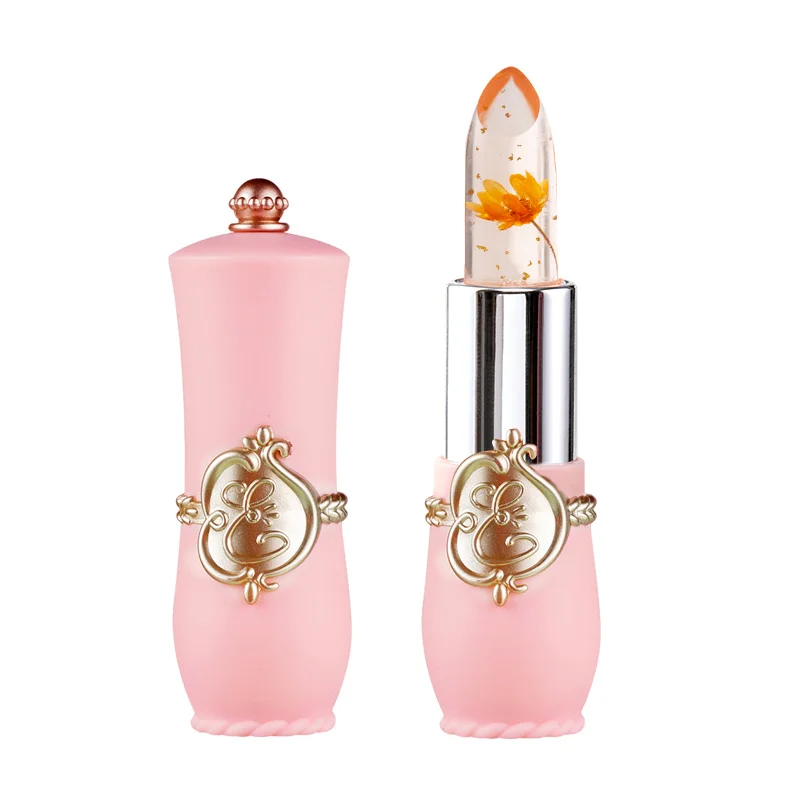 thumbnail image 1 of Crystal Flower Jelly Lipstick, Long Lasting Nutritious Lip Balm Lips Moisturizer Temperature Color Change Lip Gloss, 1 of 5