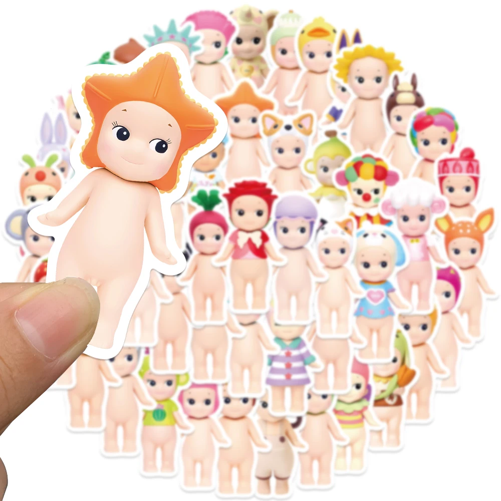 Cartoon Stickers 50PCS Sonny Angle Dolls Stickers for Car Luggage Laptop