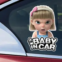 11 Styles Baby On Board Funny Vinyl Car Stickers