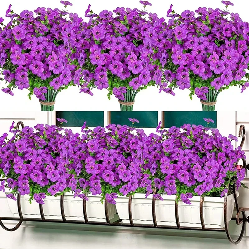 UV Resistant Artificial Flowers for Outdoor and Indoor Decor - Ideal for Yard, Wedding, Home, Kitchen, and Farmhouse Styling