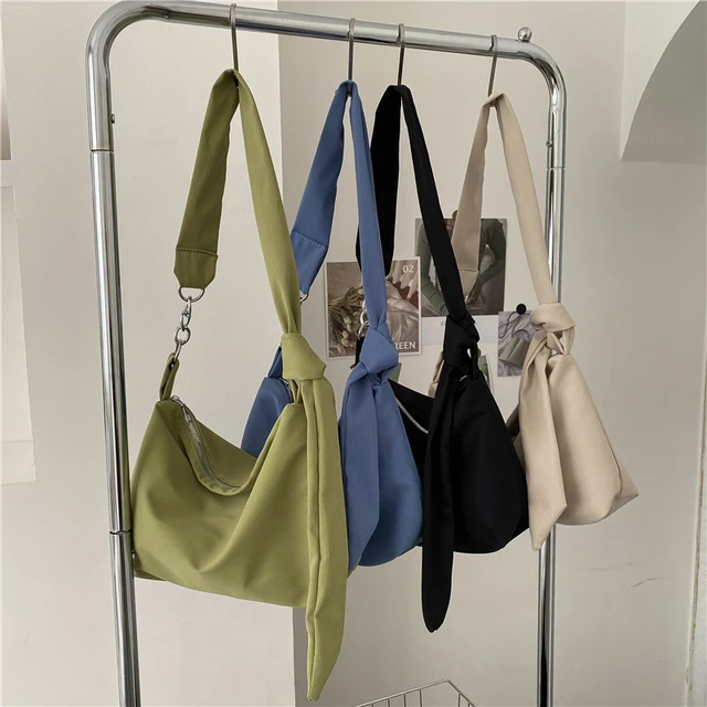 Women Chain Strap Canvas Tote Bag Simple Shoulder Shopper Bag